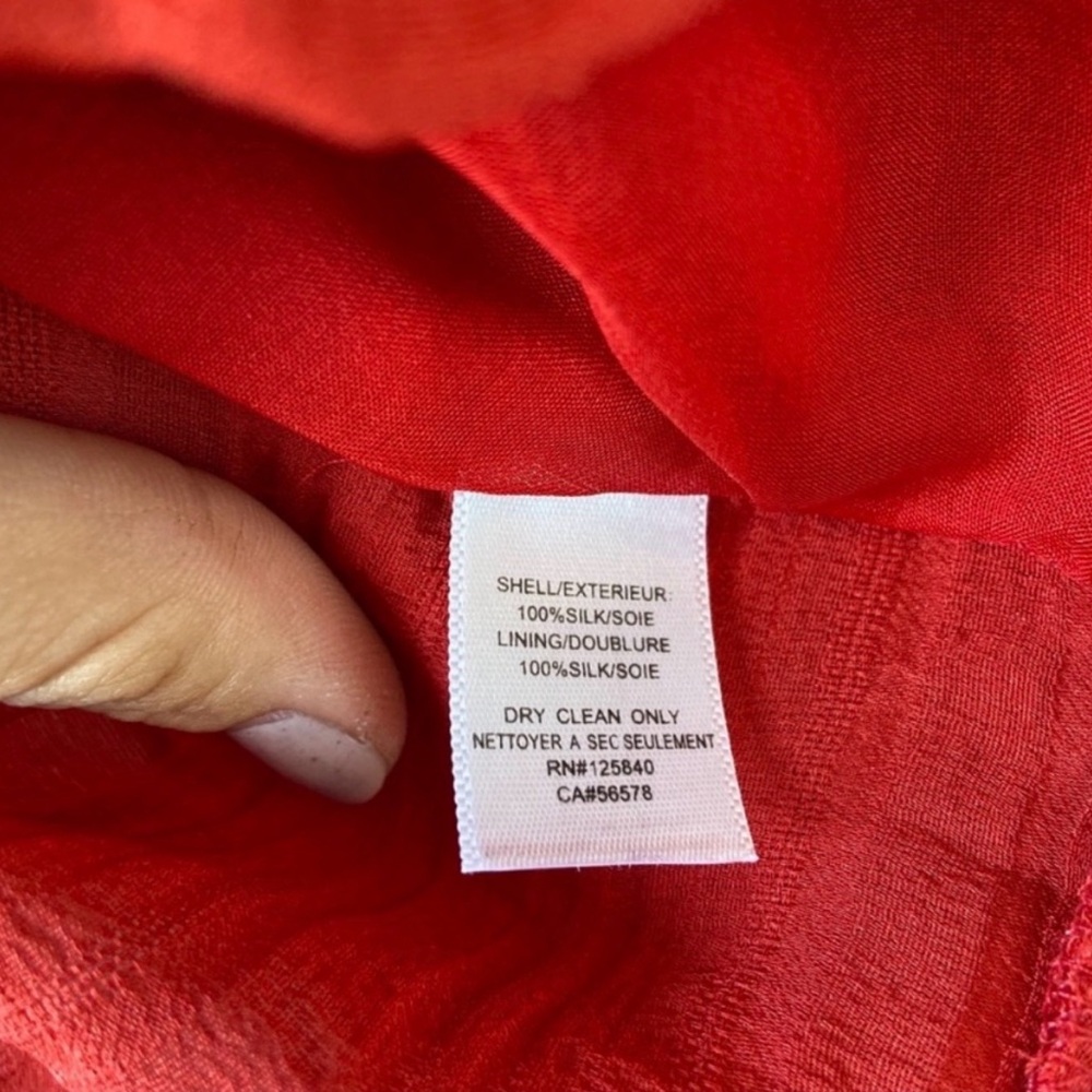 100% Silk corset INTERMIX LILLIAN SHIRRED SILK BLOUSE - Picture 6 of 8